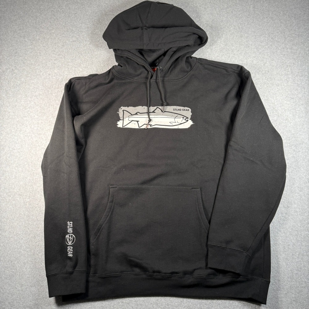 STLHD Men's Chrome Premium Hoodie 2X Black NWT